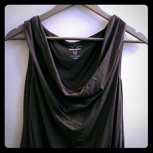 Grey sleeveless blouse